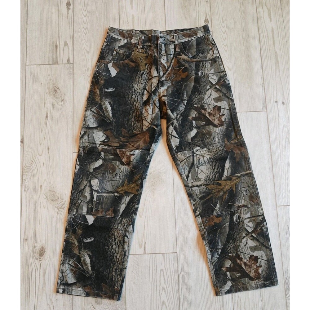Vintage Wrangler Double Knee Mens Realtree Hardwoods Camo Pants 32x30 97GR1HH